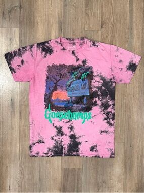 Pink Tie-Dye HorrorLand Graphic Tee